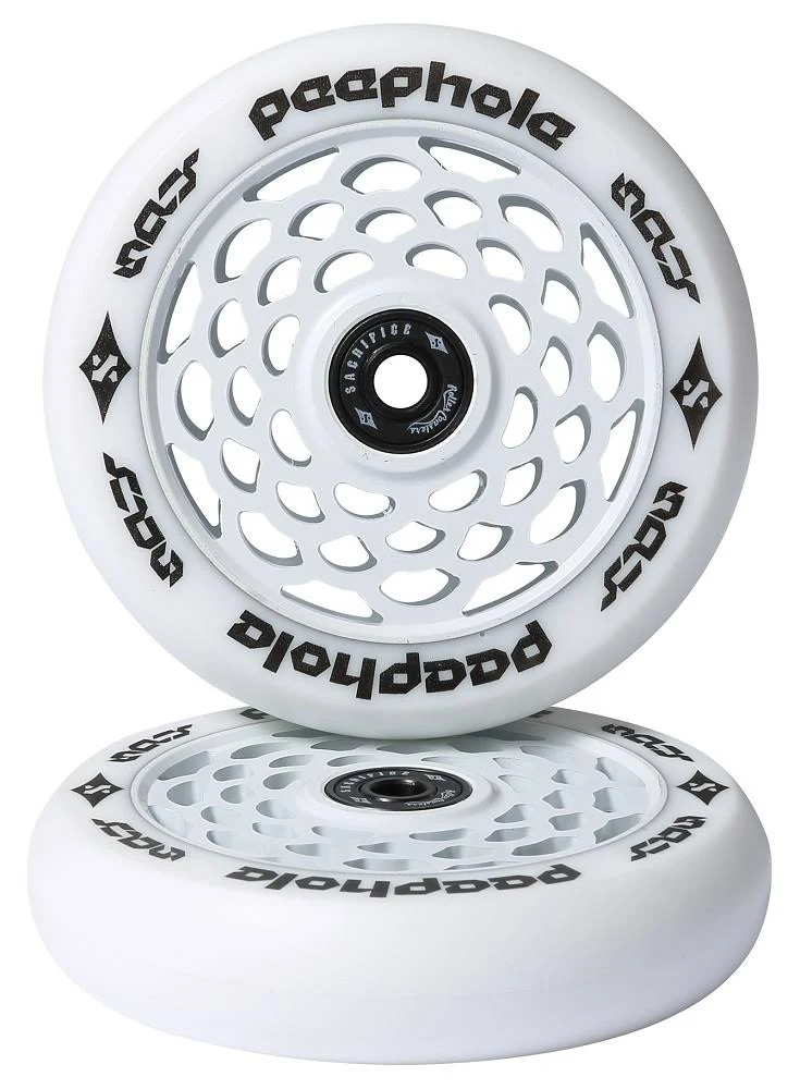 Sacrifice Peephole 110mm Wheel Set White