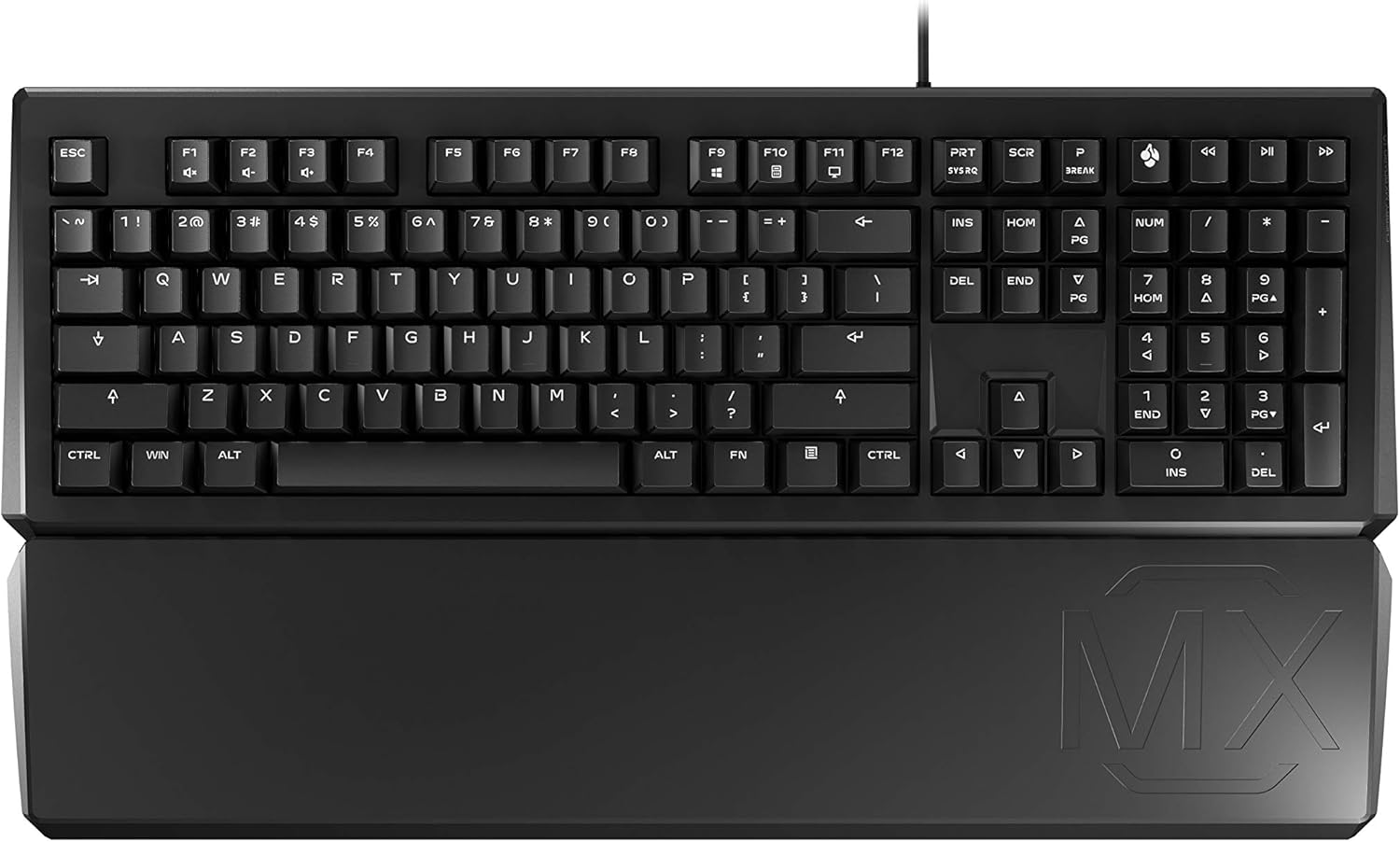 Cherry MX Board 1.0 - MX Red Silent - Mechanical Keyboard - High Performance - Palm Rest -QWERTY, Black