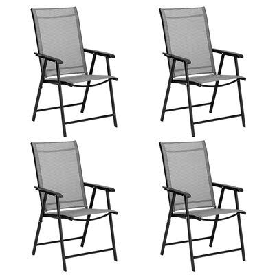 Folding Stacking Patio Dining Armchair Lark Manor