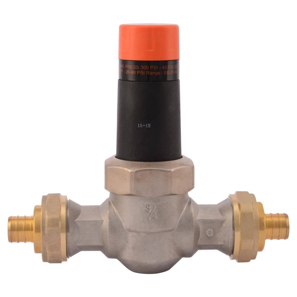 Cash Acme 23957-0045 Pressure Regulator, EB25-DUPE Double Union PEX Ends, 3/4x22