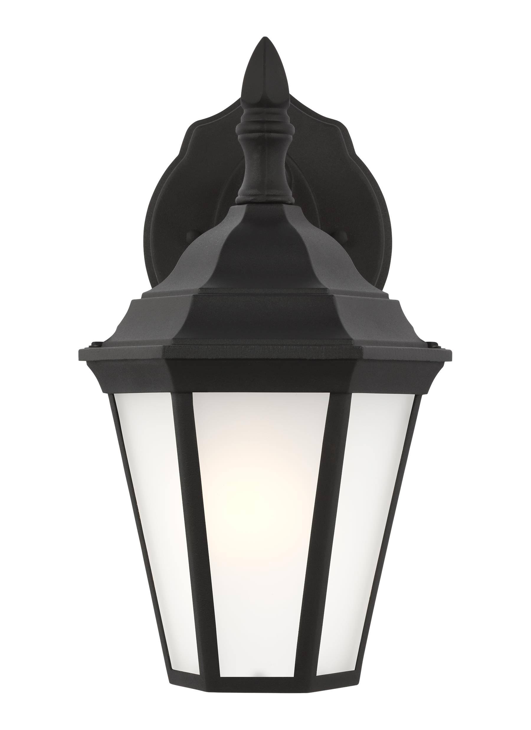 Sea Gull Lighting Bakersville 1-Light Black Outdoor Wall Lantern 89937-12