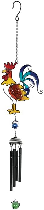 Carson Home Accents Wireworks֠ Rooster Fun Chime, 31-inch Height