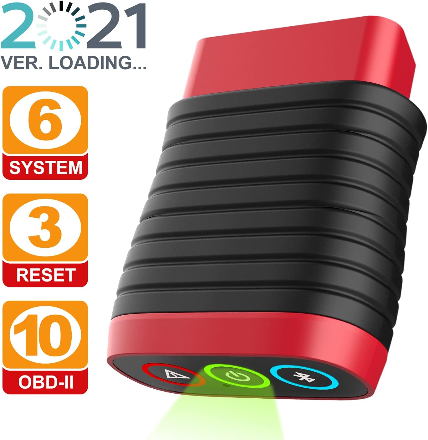 ThinkDiag BD6 OBD2 Scanner Bluetooth, Pro OBDII Scan Tool for iOS & Android, Check Engine Light Code Reader with ABS/DPF/BMS Maintenance, Auto Scanner for Car ABS SRS TPMS BCM ECM Transmission System Pack of 2