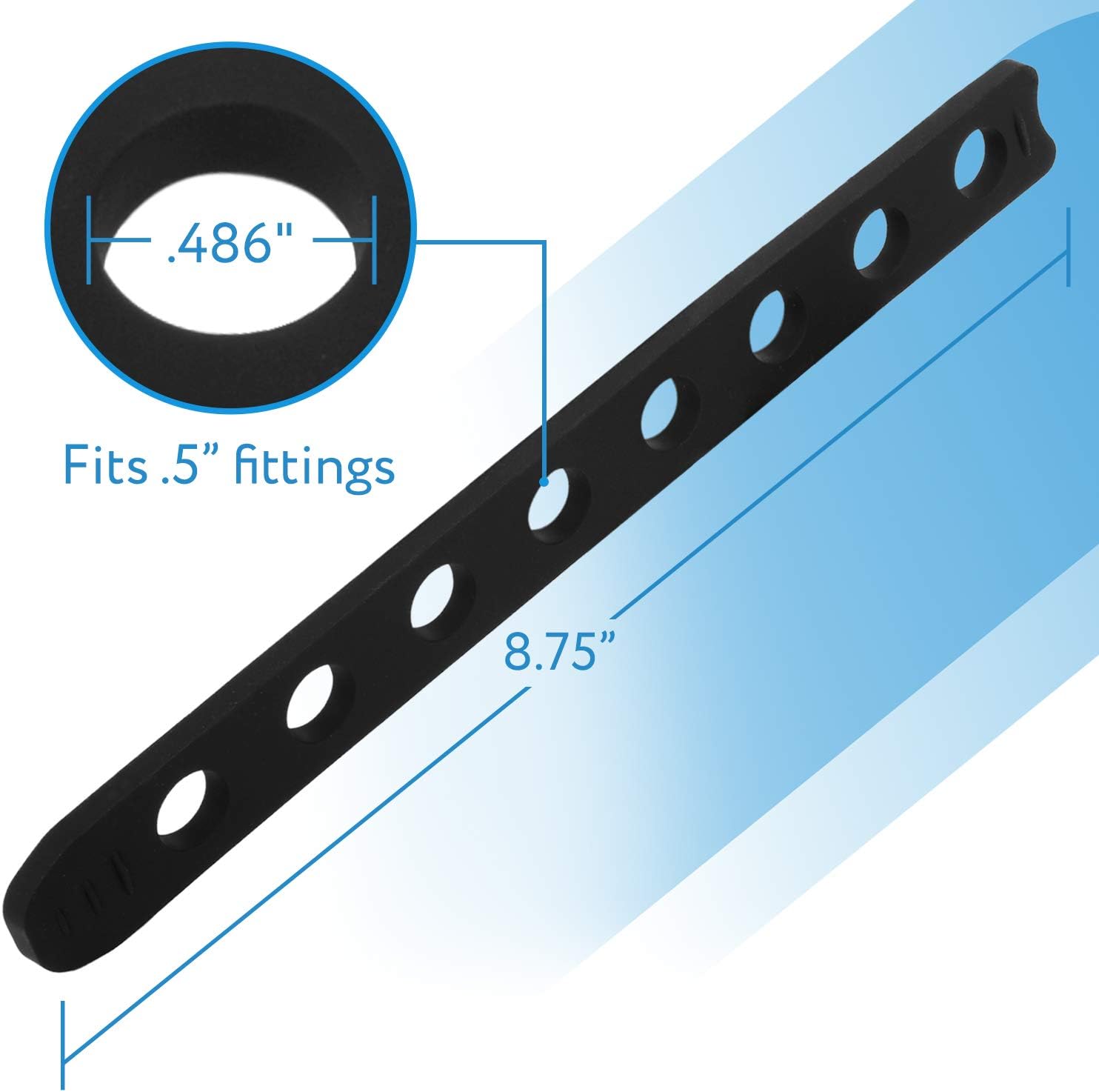 4 Pack Replacement Rubber Strap for Bike Rack Cradle Compatible with Thule 534 Pack of 2