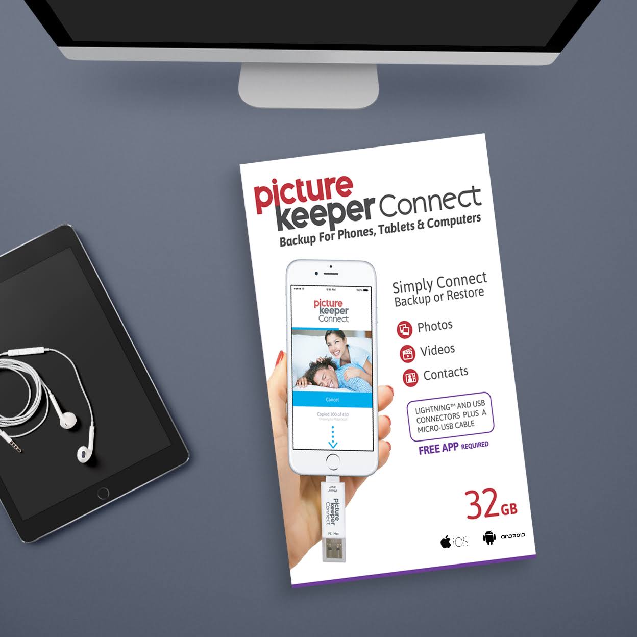 Picture Keeper Connect 32GB Mobile Backup Device
