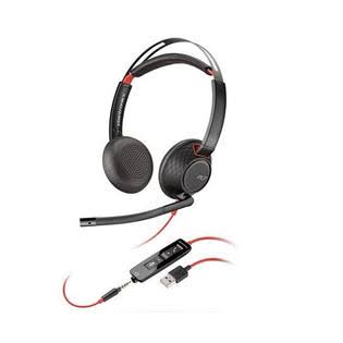 Plantronics Lot of 5 New Plantronics 207576-01 Blackwire C5220 Binaural USB-A Stereo Headset