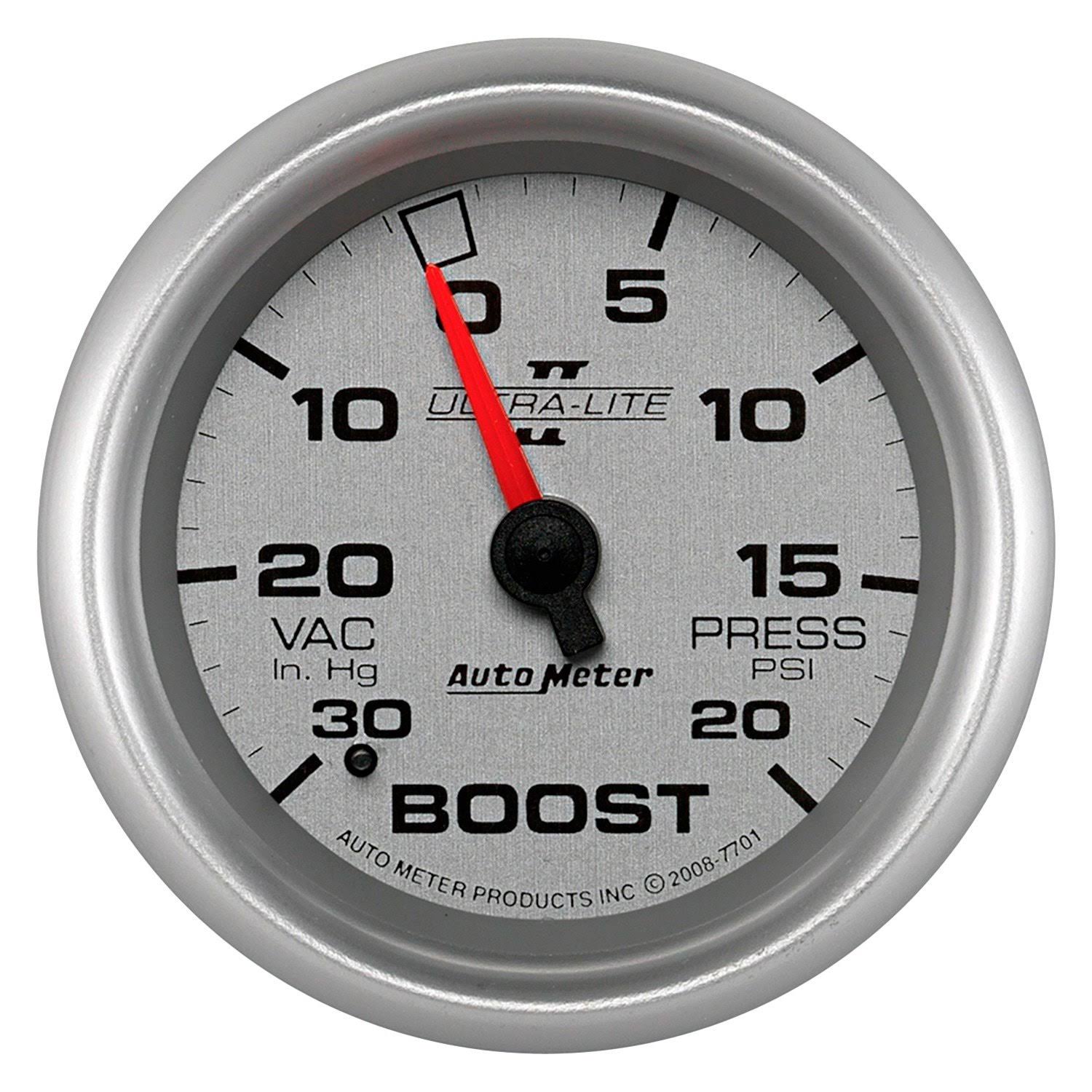 Autometer 7701 Ultra-Lite II Mechanical Boost/Vacuum Gauge