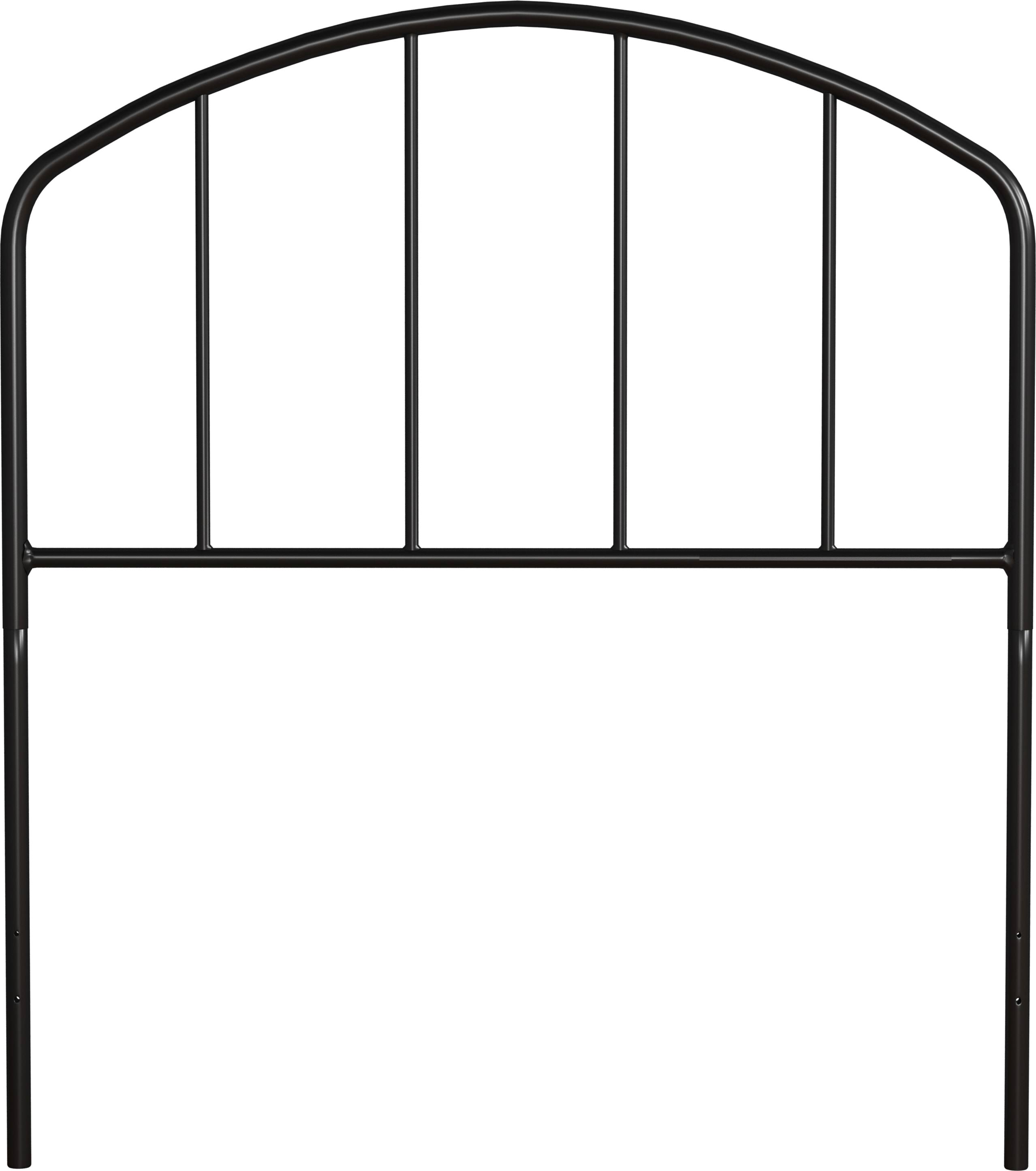 Hillsdale Furniture Tolland Twin Metal Headboard with Arched Spindle Black