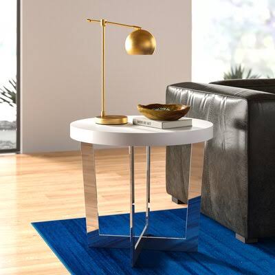 Jackson Legs End Table AllModern Table Top Color: Alabaster