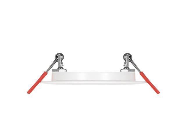 Globe Electric 3x22 LED Integrated Ultra Slim Recessed Lighting Kit 4-Pack, 6 Watts, Energy Star, IC Rated, Dimmable, Wet Rated,