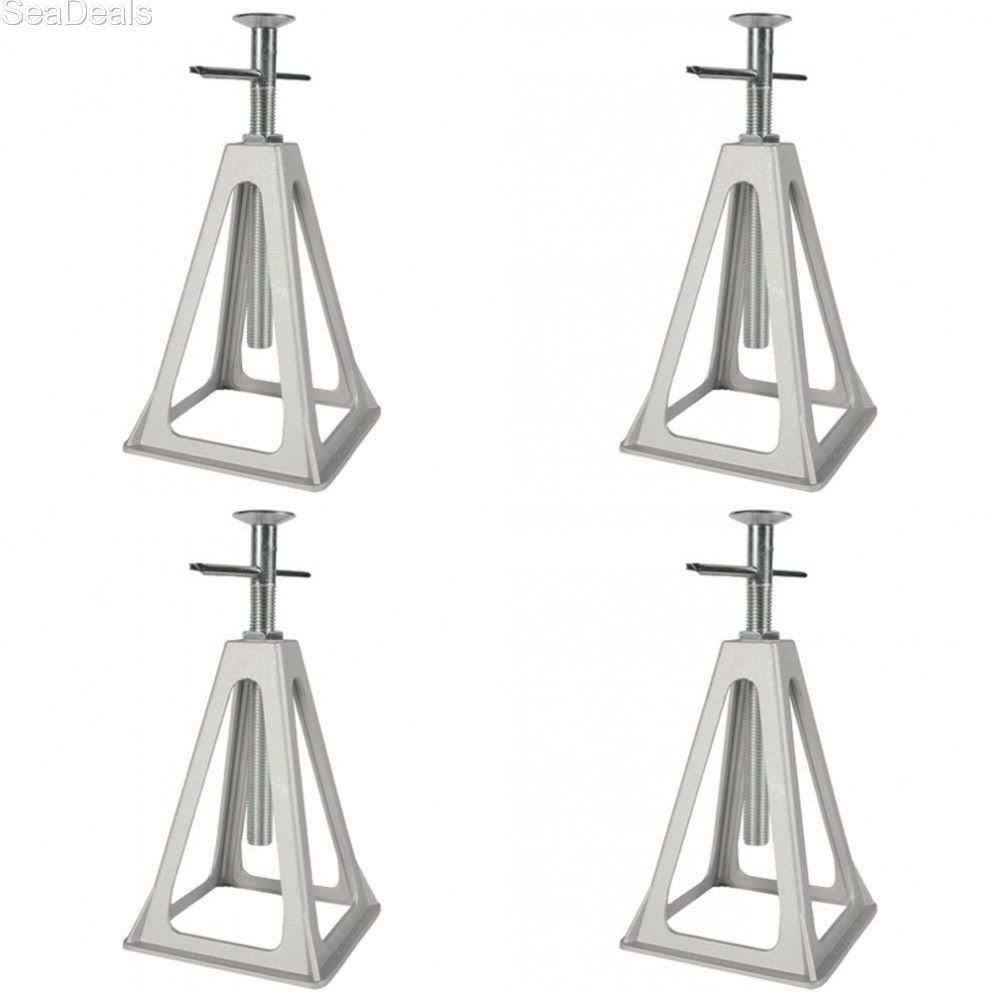 Trailer Stabilizing Jacks Leveling Stands Adjustable Aluminum RV Motorhome 4 Pk 44560
