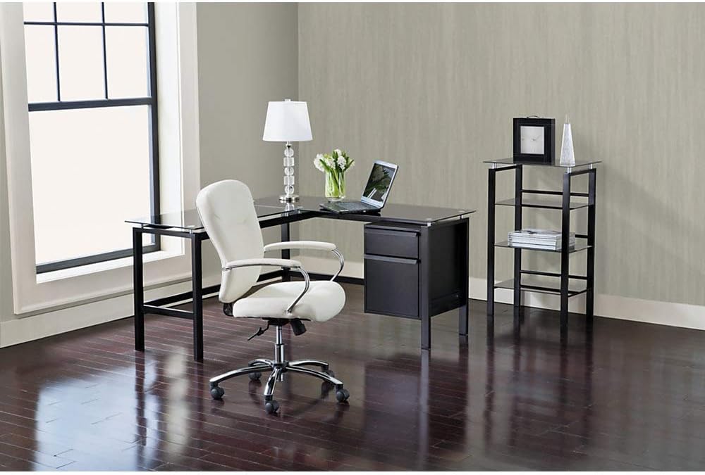 Realspace Lake Point 3-Shelf Bookcase, Black