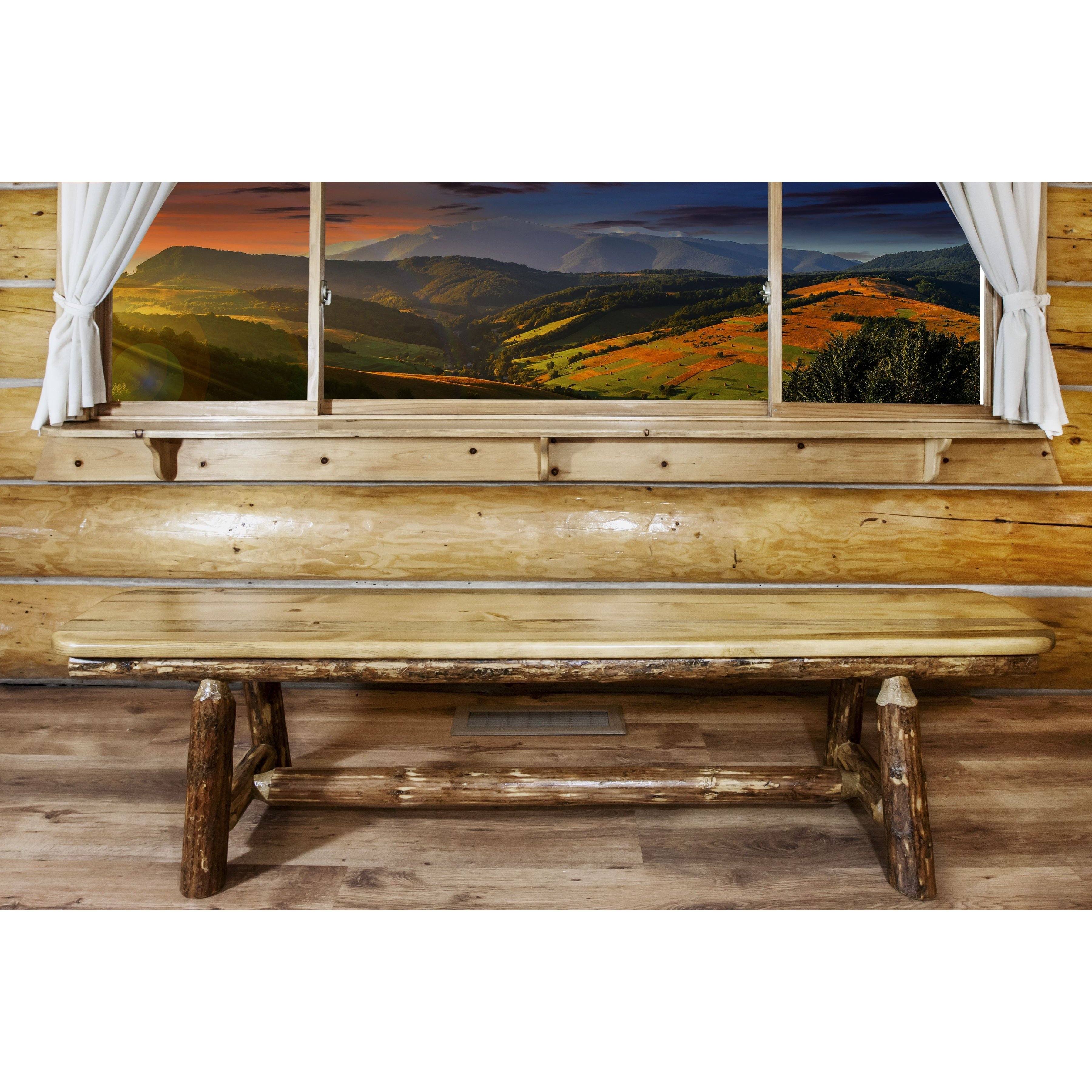 Montana Woodworks MWGCPSB4 Plank Style Bench, 45x22 Glacier Country