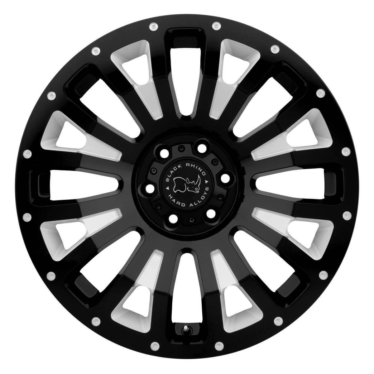 Black Rhino Pinatubo Milled Gloss Black Wheels | 2095PNT005140B78