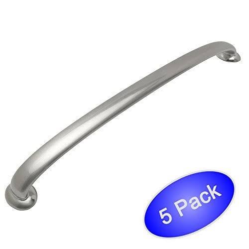 Cosmas 827-12SN Satin Nickel Appliance Pull, 12x22 Hole Centers - 5 Pack
