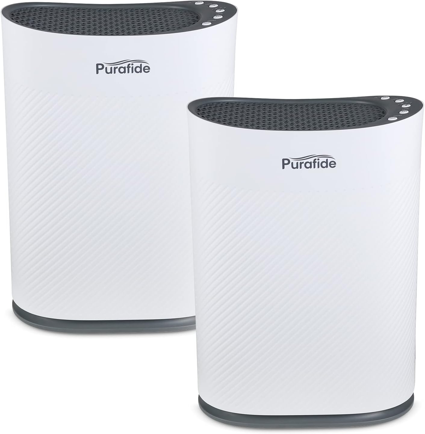 Purafide XP280 | 2-Year Filter Life | H13 HEPA Filter Air Purifier. for Home, Bedroom, Allergies, Pets, Dust for 1700 Sq Ft Coverage | US Veteran Owned & Operated - White, 2-Pack