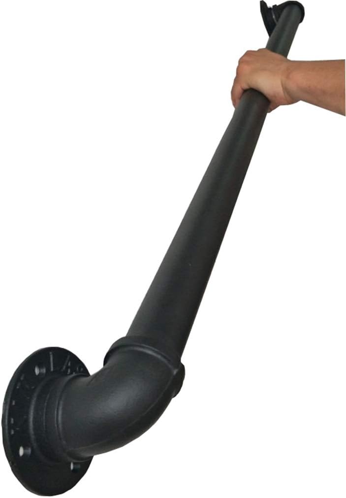 Staircase Handrail - 4ft. Complete Kit. Wrought Iron Banister Rail Wall Support Hand Railings for Stairs Pack of 2