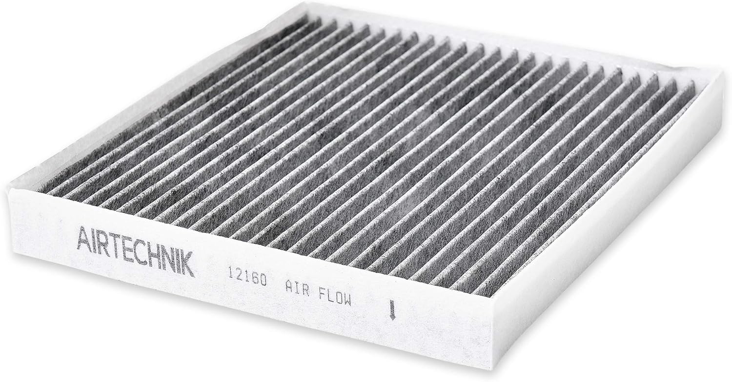 AirTechnik CF12160 Cabin Air Filter w/Activated Carbon | Fits Hyundai Kona 18-22, Tucson 16-21, Veloster 19-21, Venue 20-22 / Kia Seltos 22, Soul 20-22, Sportage 17-22