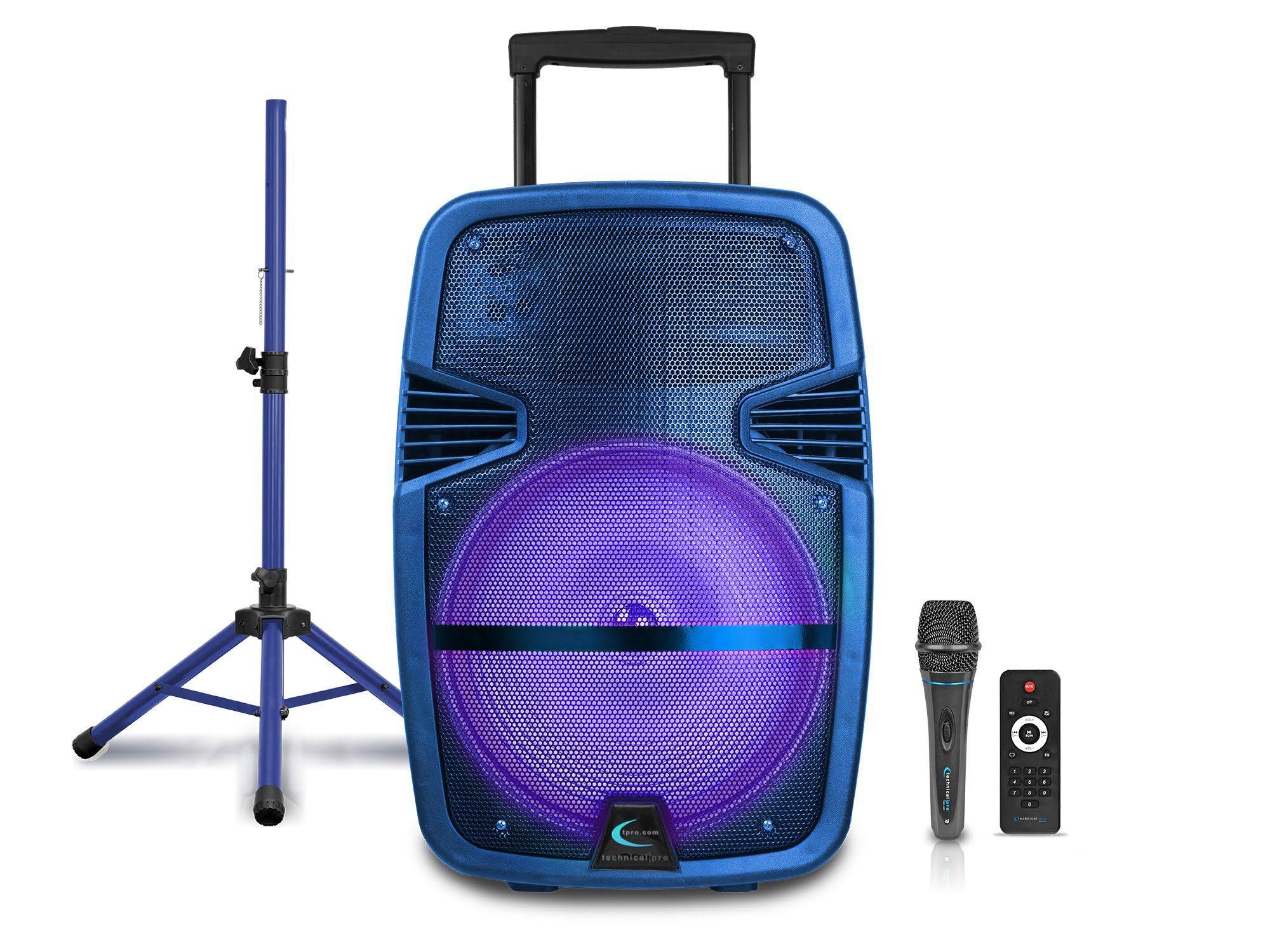 Technical Pro Rechargeable 15x22 LED Speaker Package