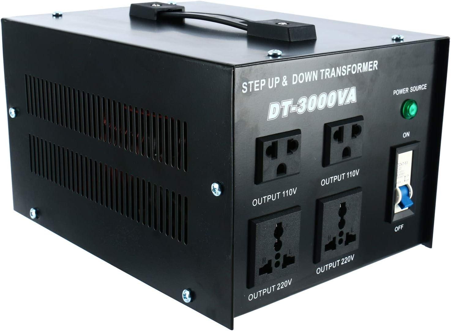 YaeCCC 3000VA Voltage Transformer Power Converter 110V/220V Converter AC-AC 3000VA Pack of 2