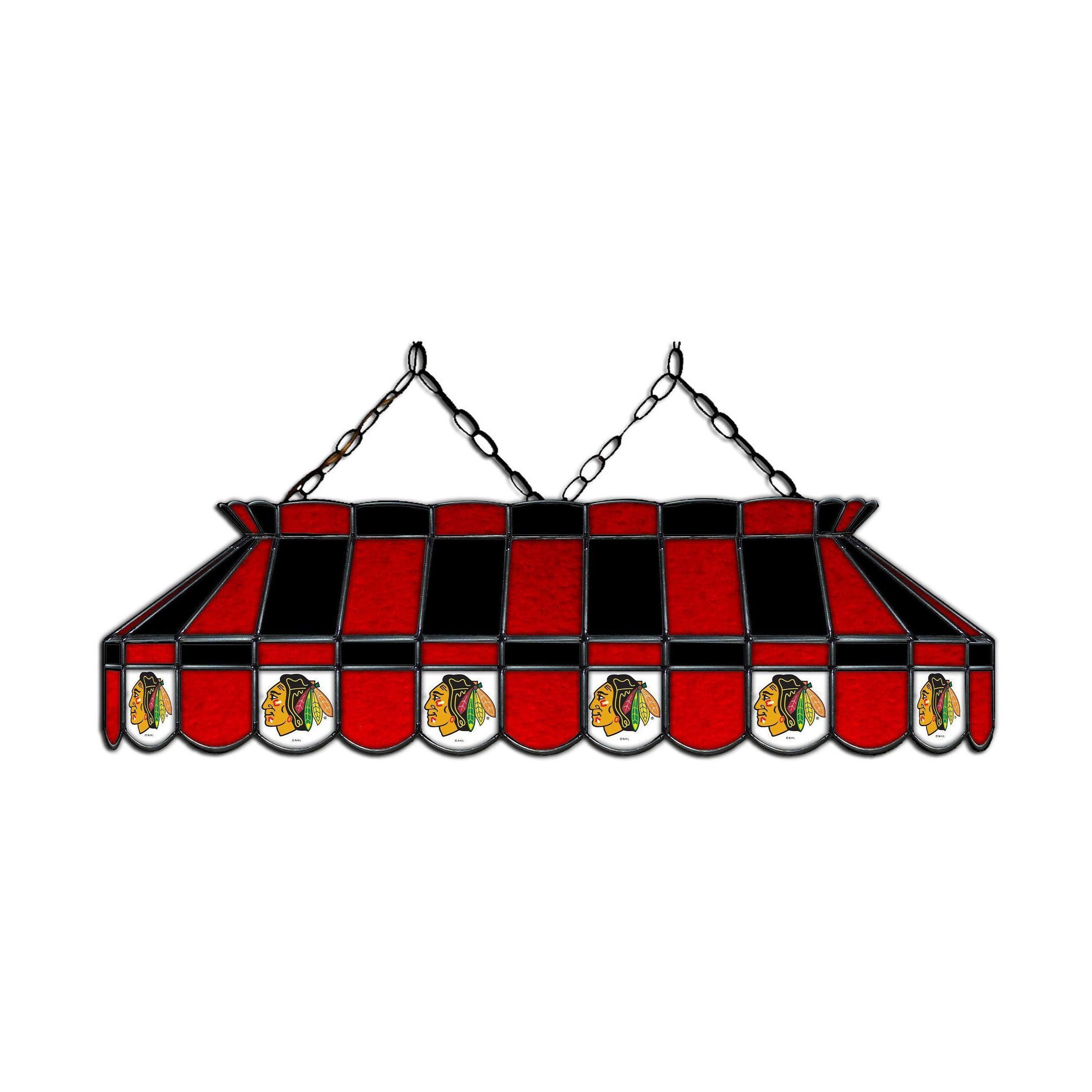 Imperial Chicago Blackhawks 40x22 Glass Lamp