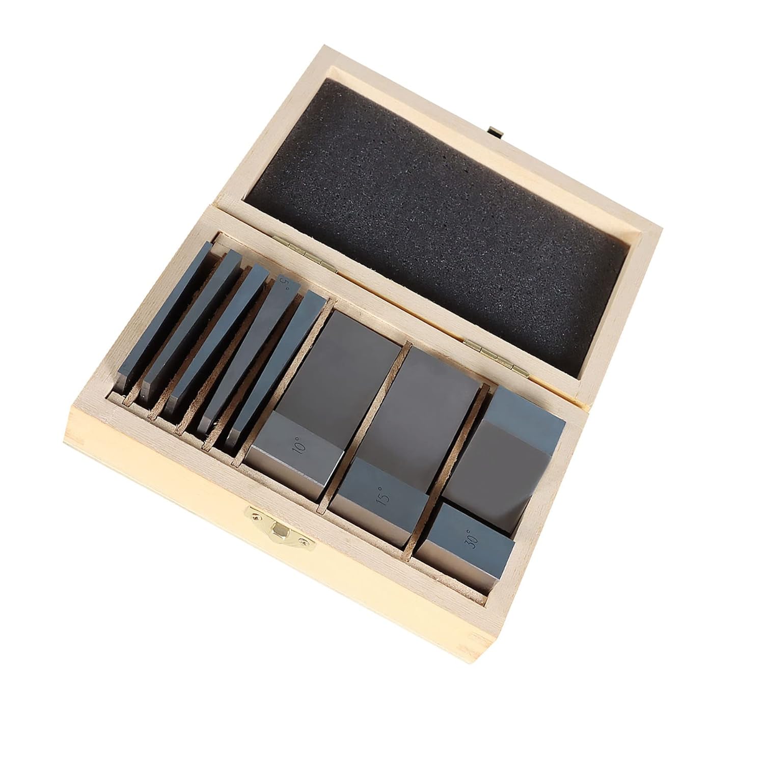 findmall 8Pcs Universal Angle Block Set V-Block Hardened 1-30 Degree Pack of 2