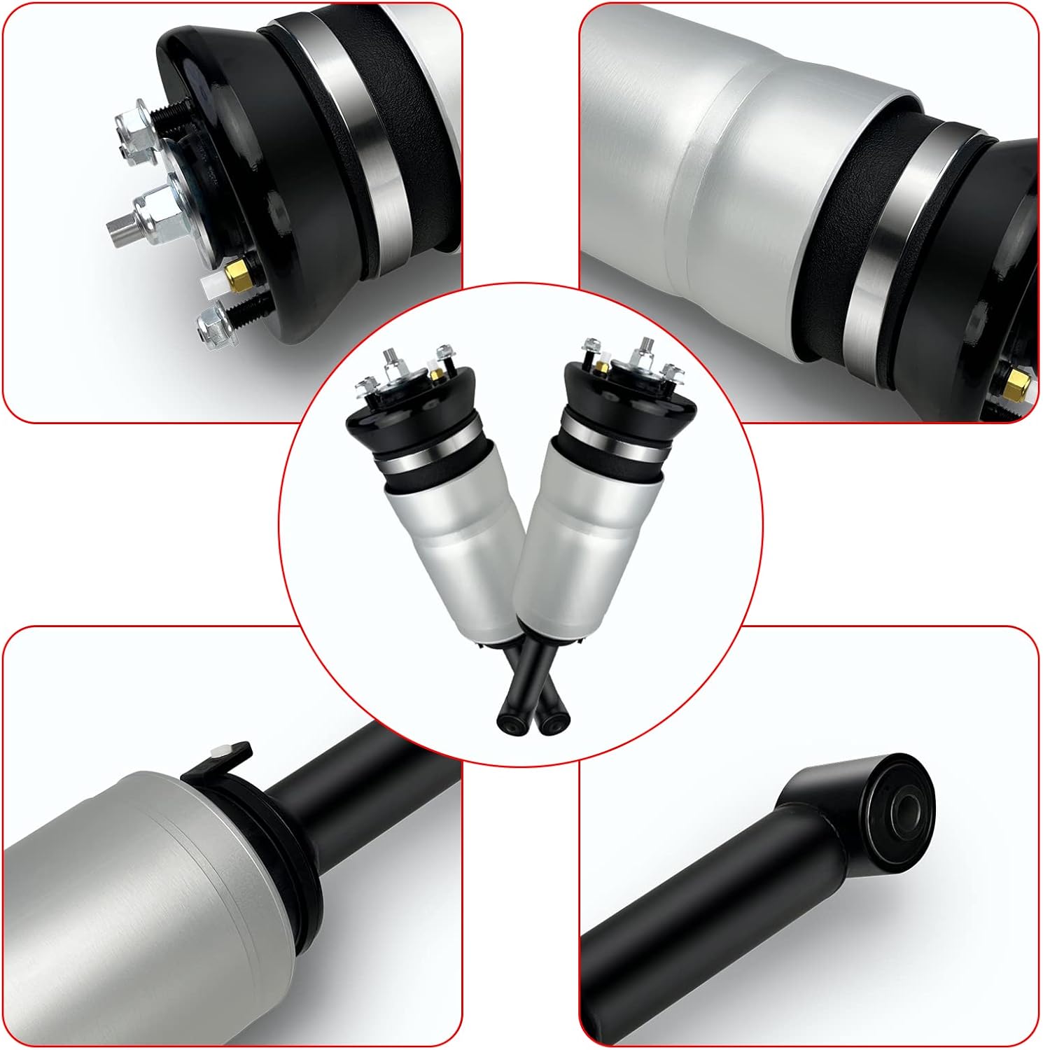 VIGOR Front Air Strut Absorber, Compatible with Discovery 3/4 and Range Rover Sport Car Air Suspension Shock, OEM Replace Part Number LR016416, RNB501580, RNB000856, RNB000858