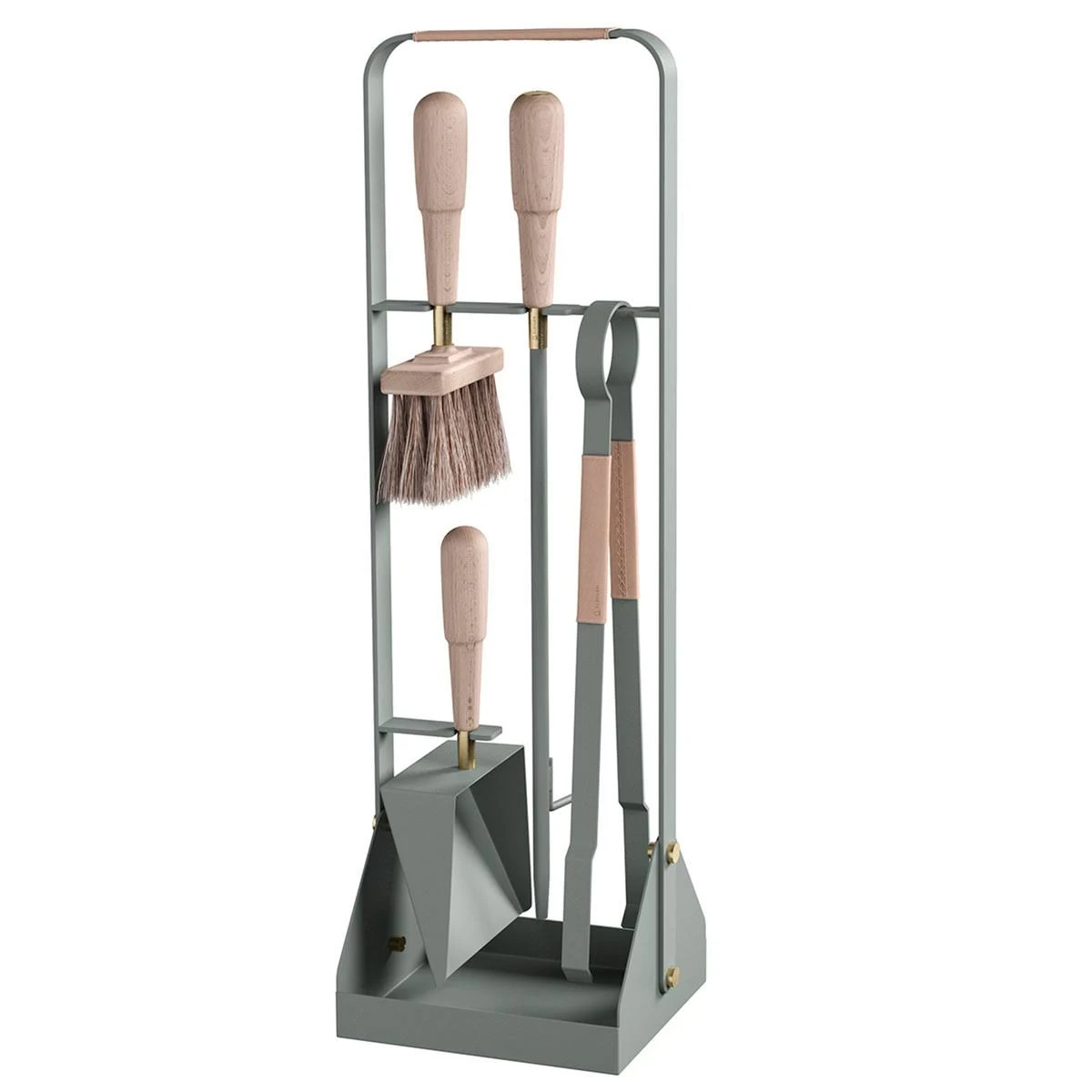 Eldvarm - Fireplace Accessories Set Emma, Lichen, Green