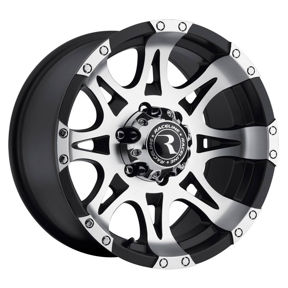 Jeep Wrangler Raceline Machined Black Raptor Wheel
