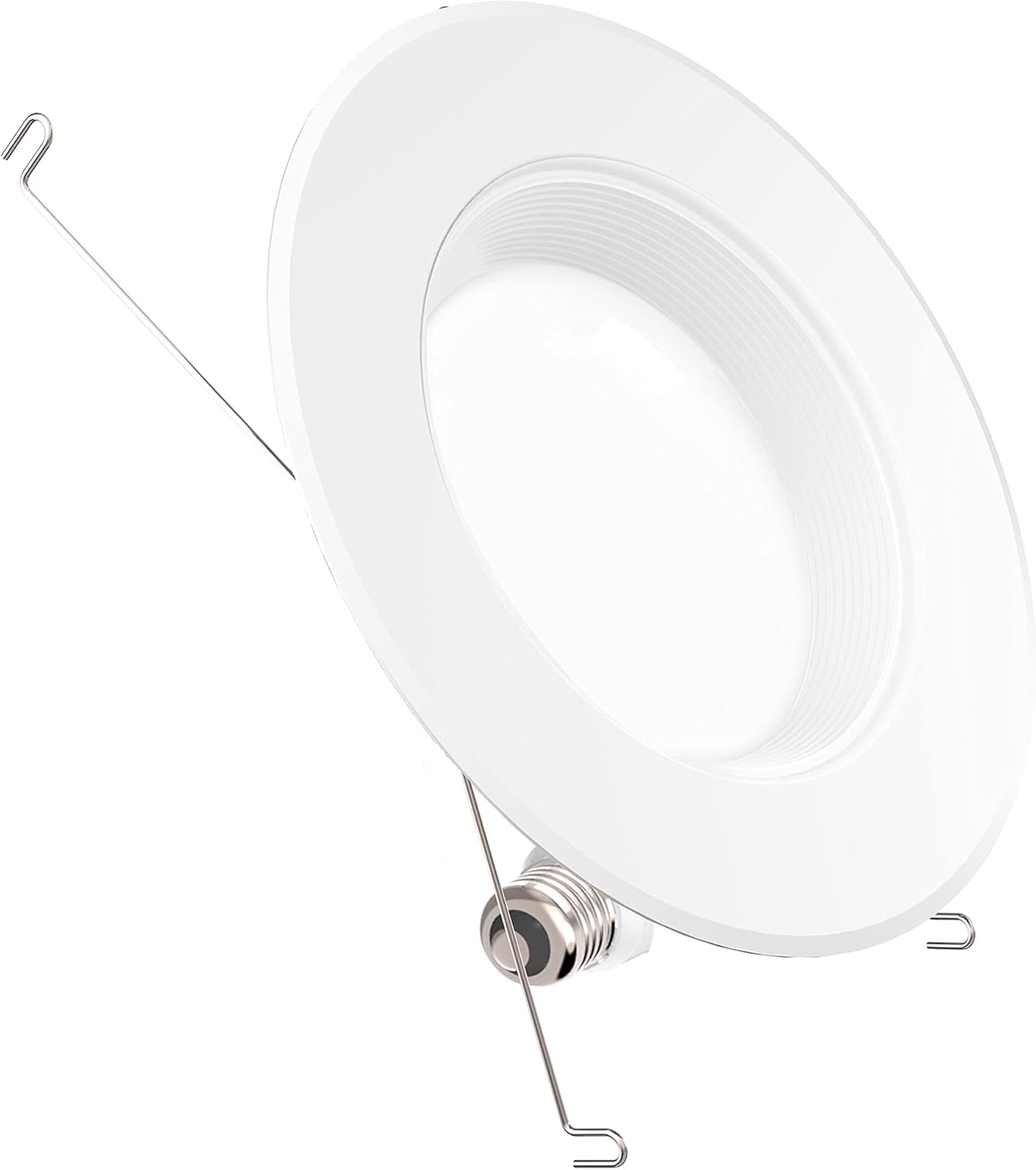 Sunco Lighting 12 Pack 5/6 Inch LED Recessed Downlight, Selectable, 5 Colors (2700K/3000K/3500K/4000K/5000K), 13W=75W, 1050LM, Dimmable, Baffle Trim, Damp Rated, Simple Retrofit Installation – UL Pack of 2