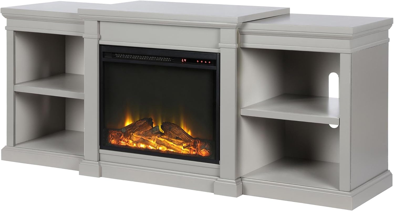 Ameriwood Home Manchester Electric Fireplace TV Stand for TVs up to 70