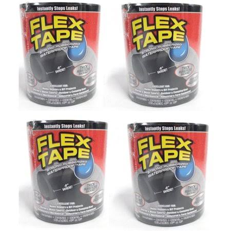 Flex Tape Strong Rubberized Waterproof Tape in Black (4-Pack)