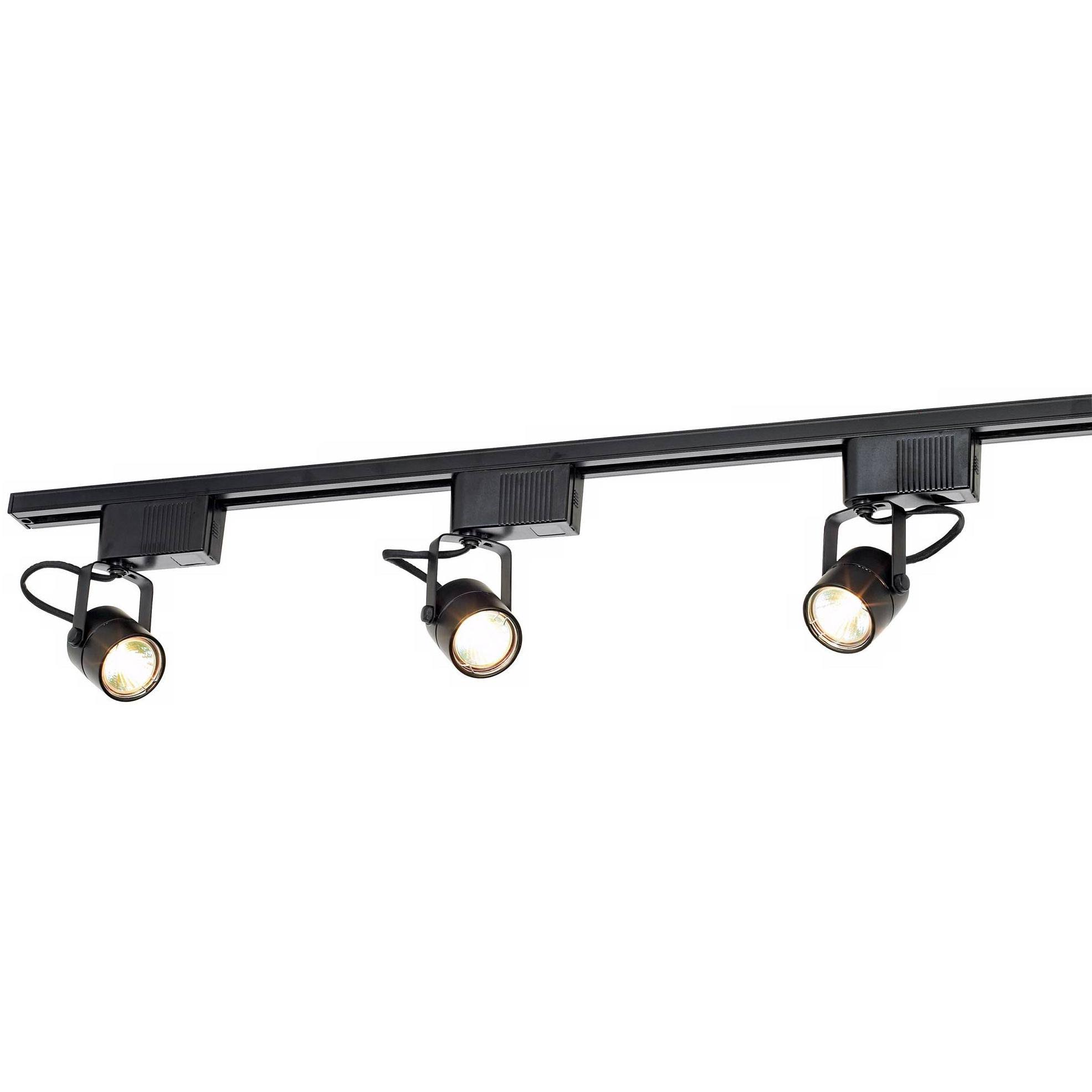 Pro Track Black 150 Watt 3-Light Linear Track Kit