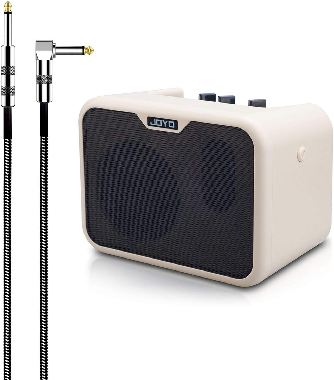 SUNYIN Bass AMP Combo Protable 10W Bass Amplifer with 10ft Guitar Cable MA-10B Dual Channel Mini Bass Amplifer for Practicing Bass Indoor Gifts Pack of 2