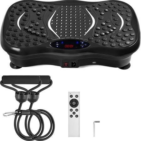 Vevor Vibration Plate Exercise Machine,Whole Body Exercise Vibration Fitness Platform,350Lbs LCD 3 Levels Massage Remote Bluetoo