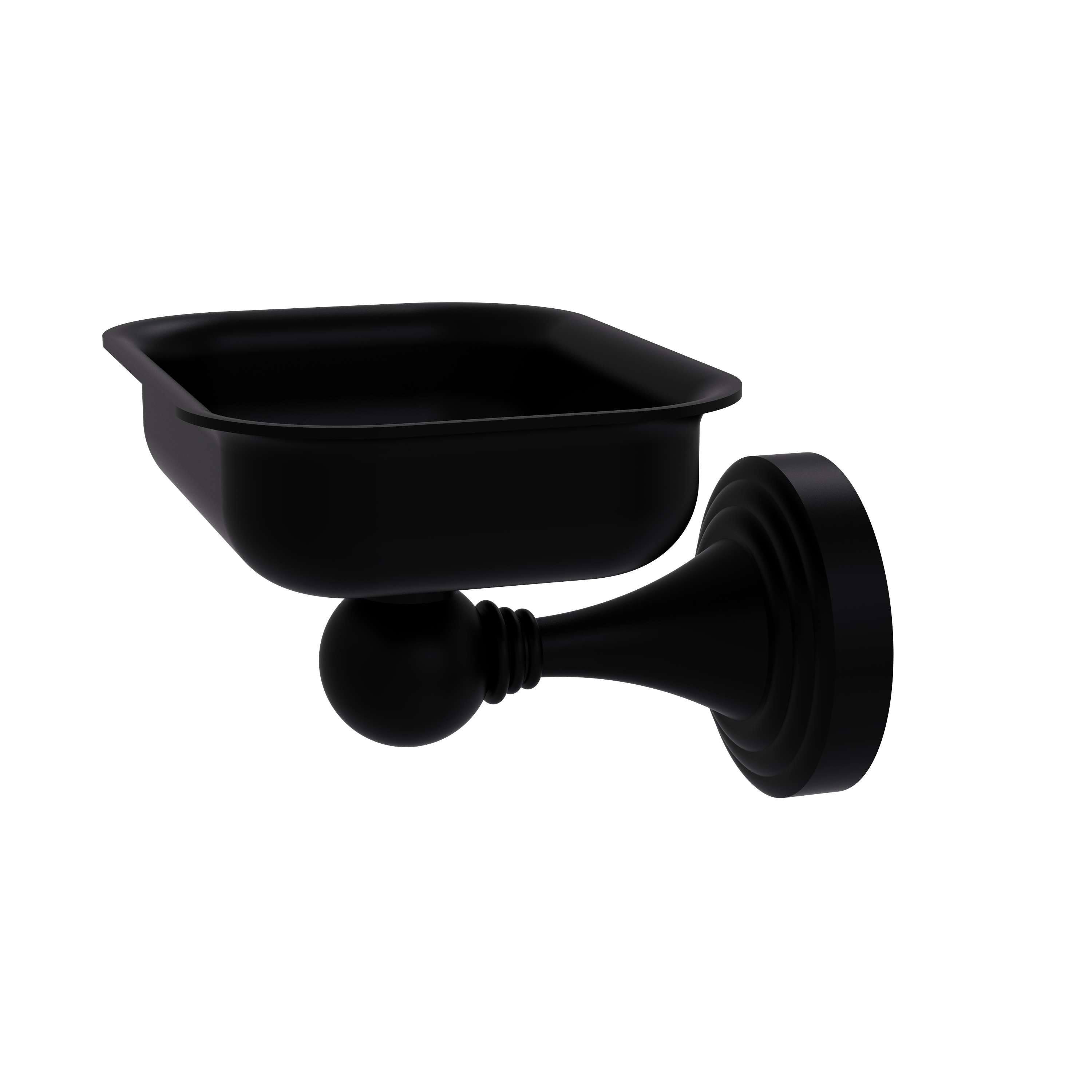 Allied Brass Sag Harbor Collection Wall Mounted Soap Dish Matte Black