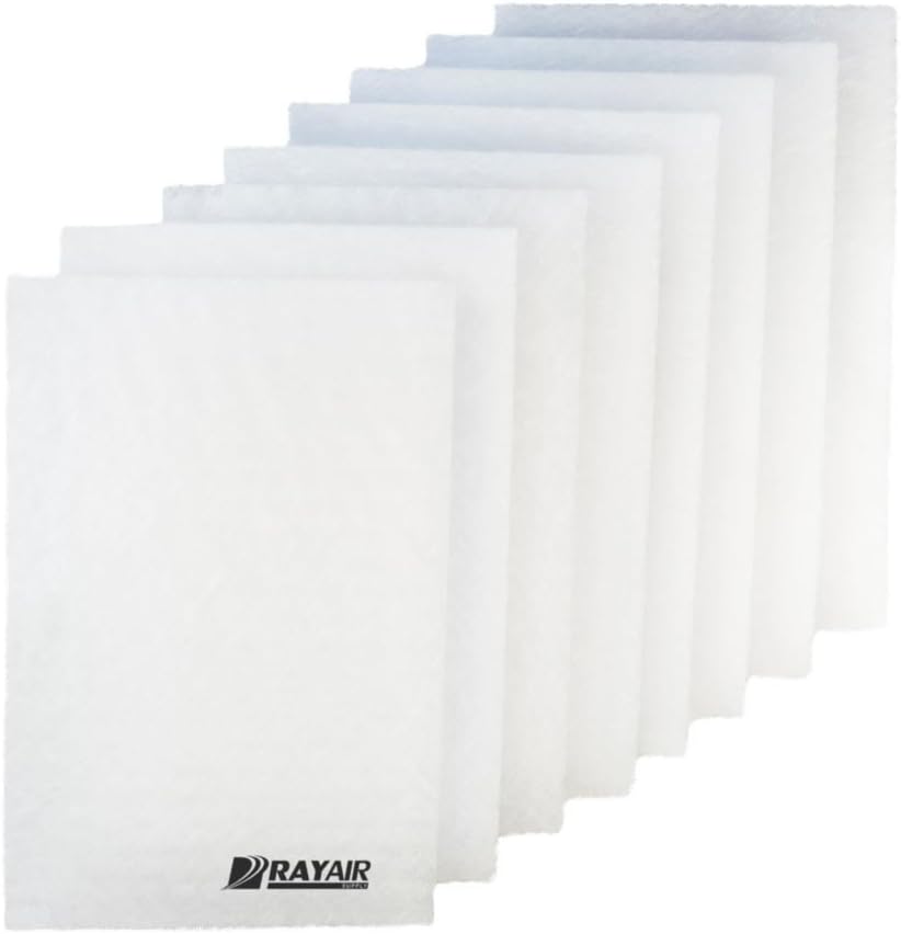 RayAir Supply 16x25 Respicaire CG MicroCLean 95 Air Cleaner Replacement Filter Pads 16x25 Refills (4 Pack) Pack of 2