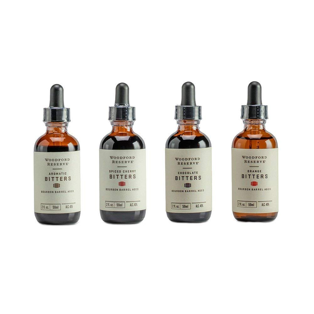 Bourbon Bitters Bundle: Woodford Reserve Aromatic, Spiced Cherry, Orange, and Chocolate Cocktail Bitters - 2 oz Each (Original Version) Pack of 2