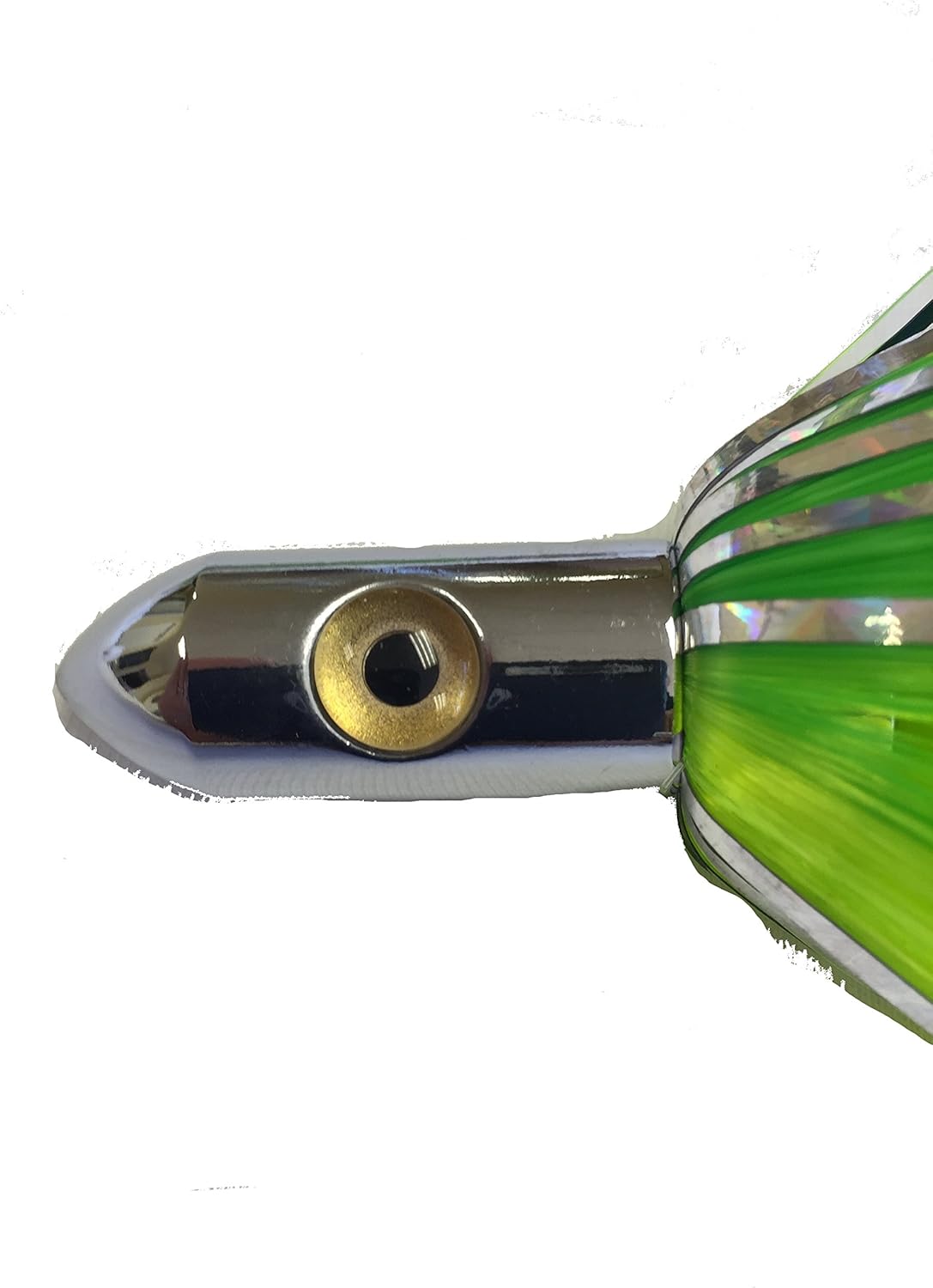 EAT MY TACKLE 4 Pack Green and Yellow Ilander Style Saltwater Fishing Lures