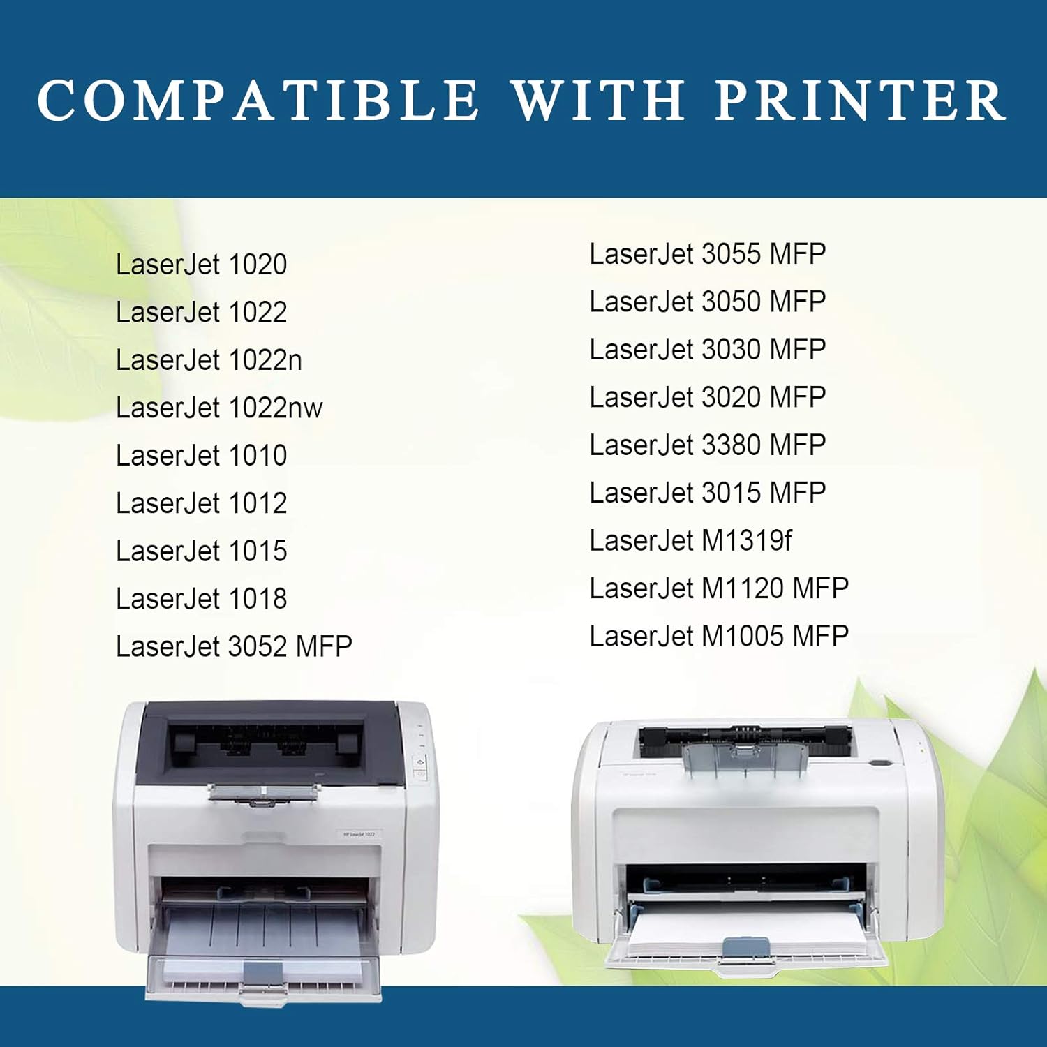 Compatible 12A | Q2612A Toner Cartridge (Black, 3-Pack) Replacement for HP 1022 1018 3052 3055 3050 3030 3020 3380 3015 M1319f M1120 M1005 1020 1022n 1022nw 1010 1012 1015 Printer Toner.