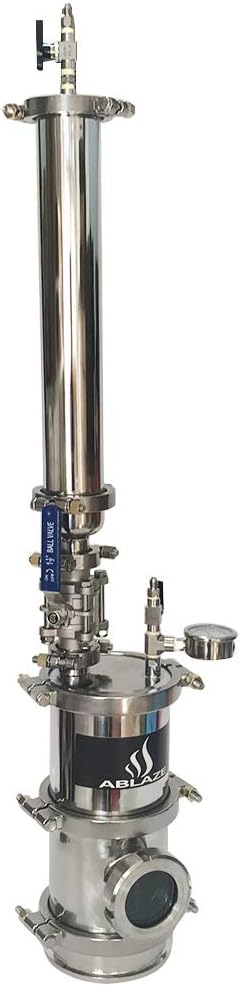 ABLAZE Upgraded Vacuum chamber 450 Gram / 1 Pound Material Tube and Splatter Platter and Big Window