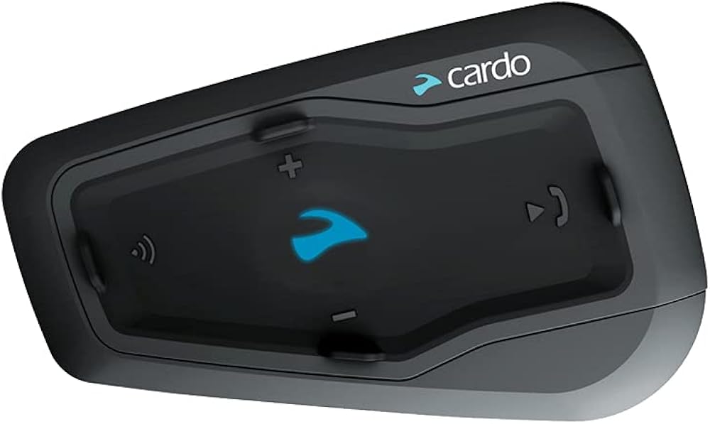 Cardo FRC2P101 - FREECOM 2 Plus Motorcycle 2-Way Bluetooth Communication System Headset - Black, Dual 2 Pack