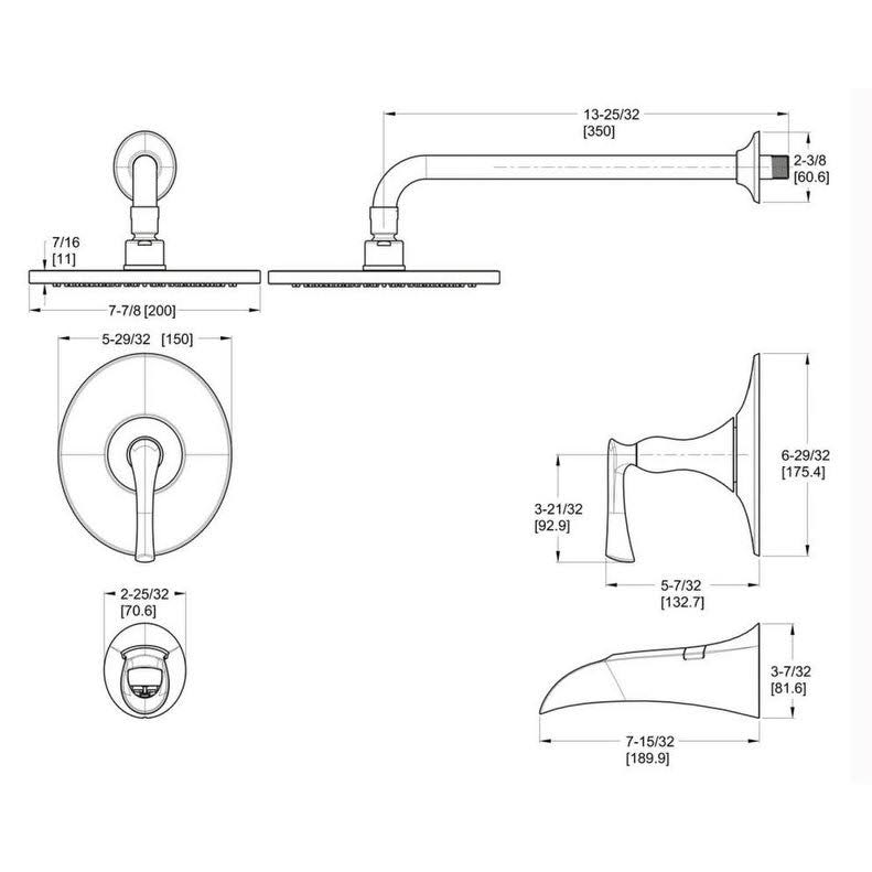 Pfister LG89-8RHB Rhen Tub and Shower TRIM, Matte Black