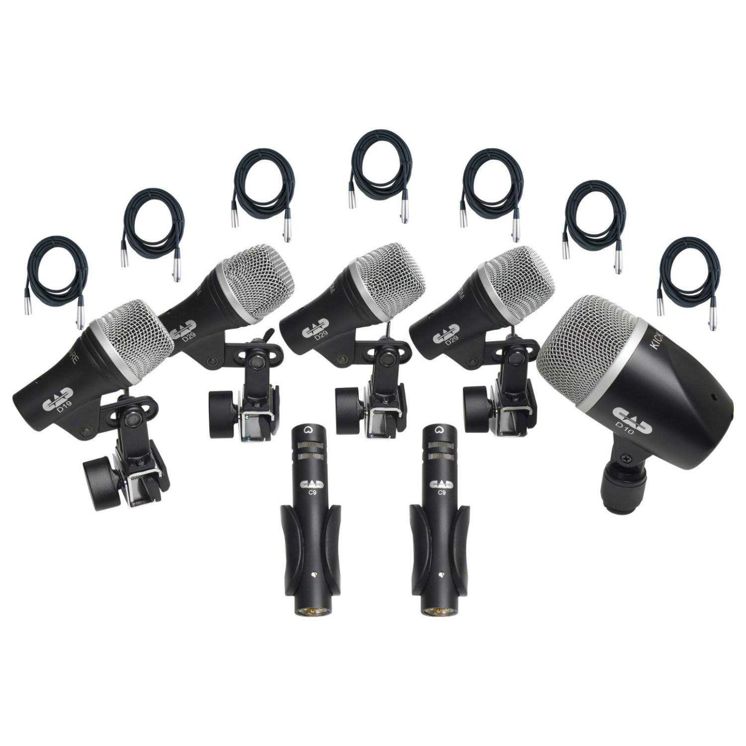 CAD Stage7 Drum Mic Pack w/7 Free 20& XLR Cables
