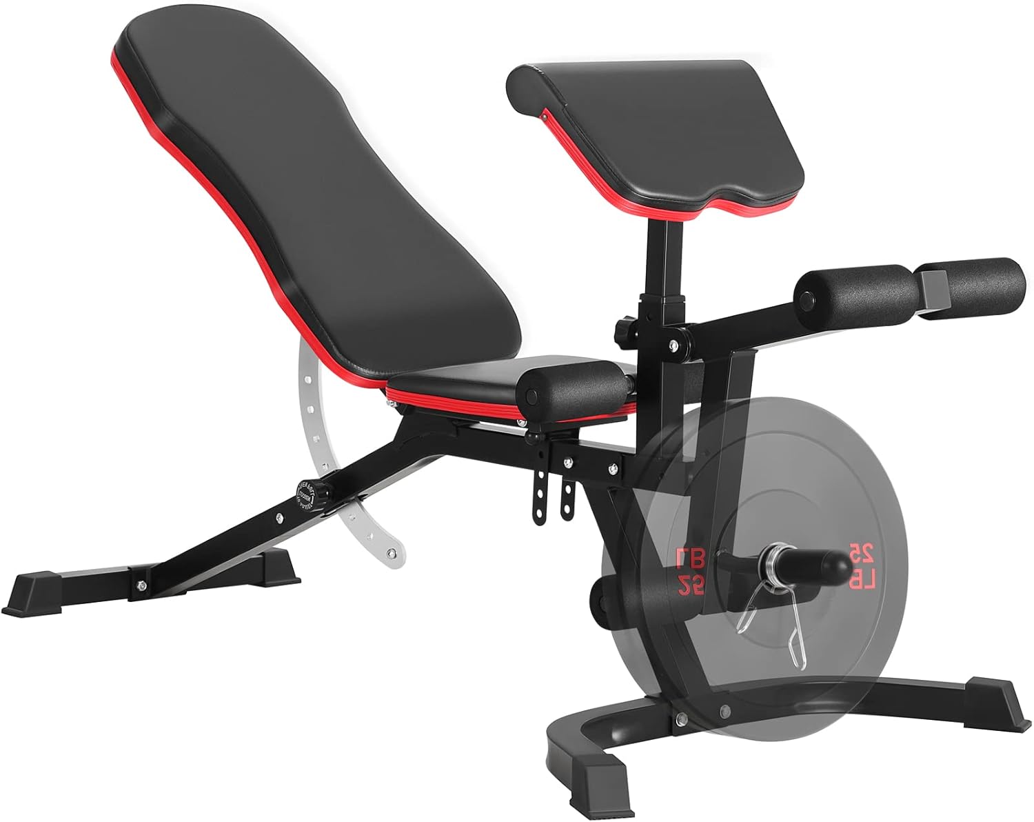 ER KANG Adjustable Weight Bench- 7+4 Positions Body Workout Bench, Multi-Purpose Incline/Flat Bench for Home Gym Strength Training(Black)