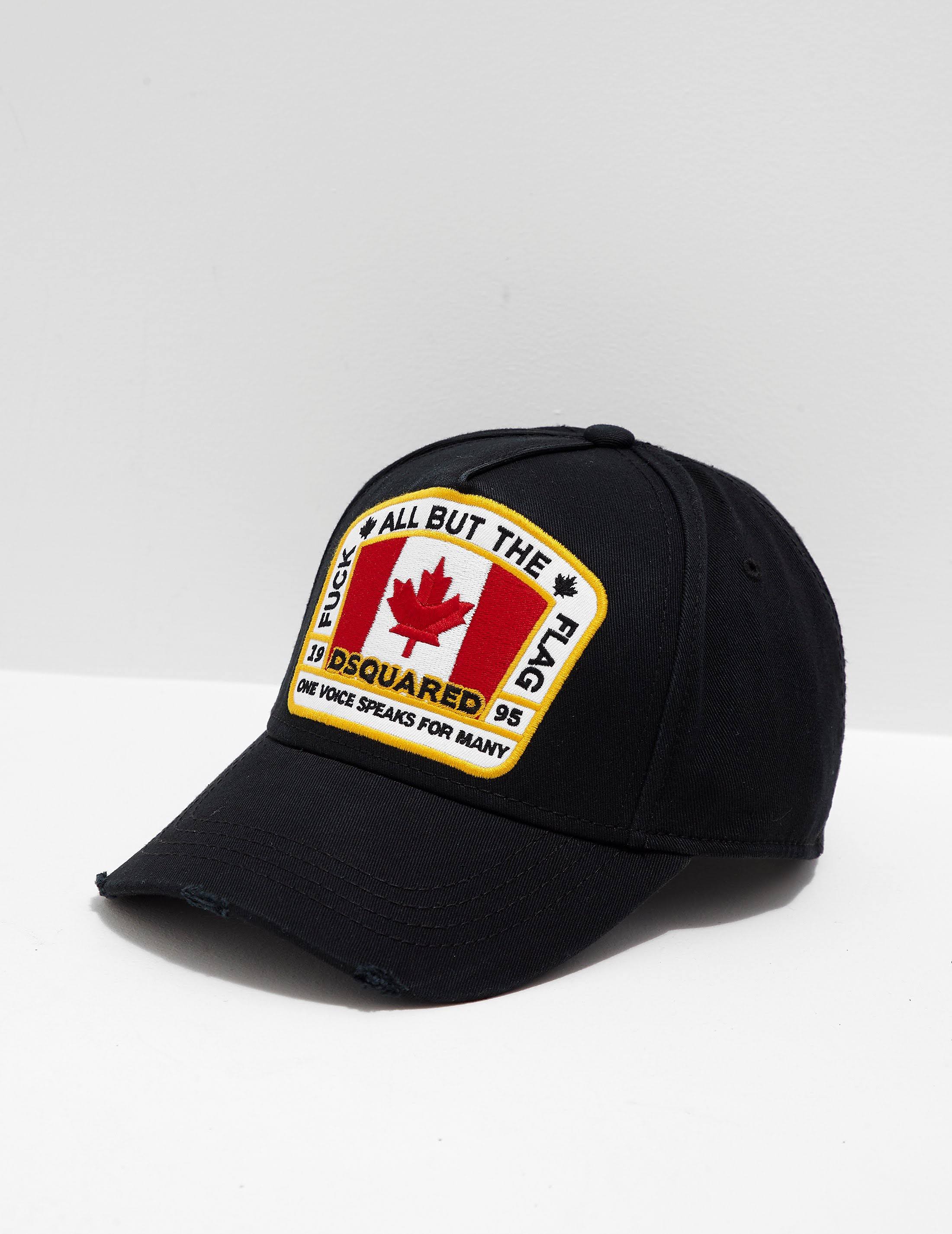Dsquared2 Canadian Patch Baseball Cap Black