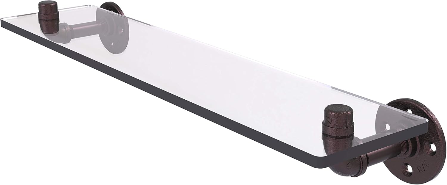 Allied Brass P-400-22-GS Pipeline Collection 22 Inch Glass Shelf, 22