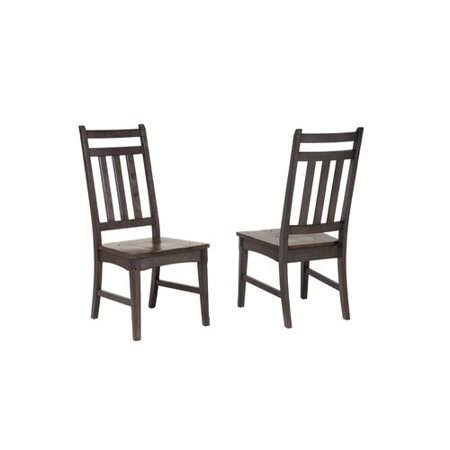 Loon Peak Springwater Slat Back Side Chair (Set of 2), Gray