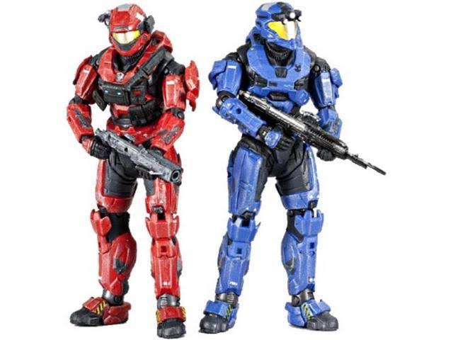 Halo Reach Series 3 Spartan Loadouts 2 Pack Figures Grenadier u0026 Expert Marksman