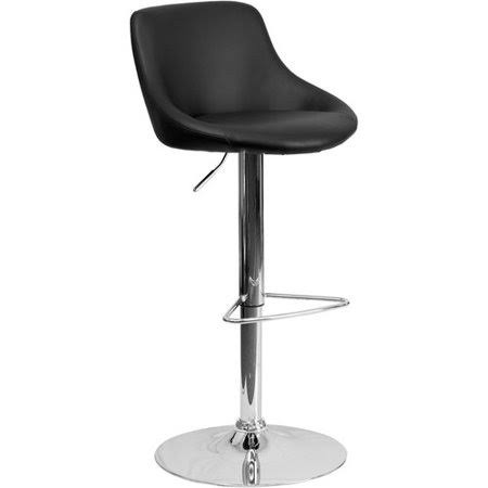 George Oliver Crotty Low Back Adjustable Height Swivel Bar Stool